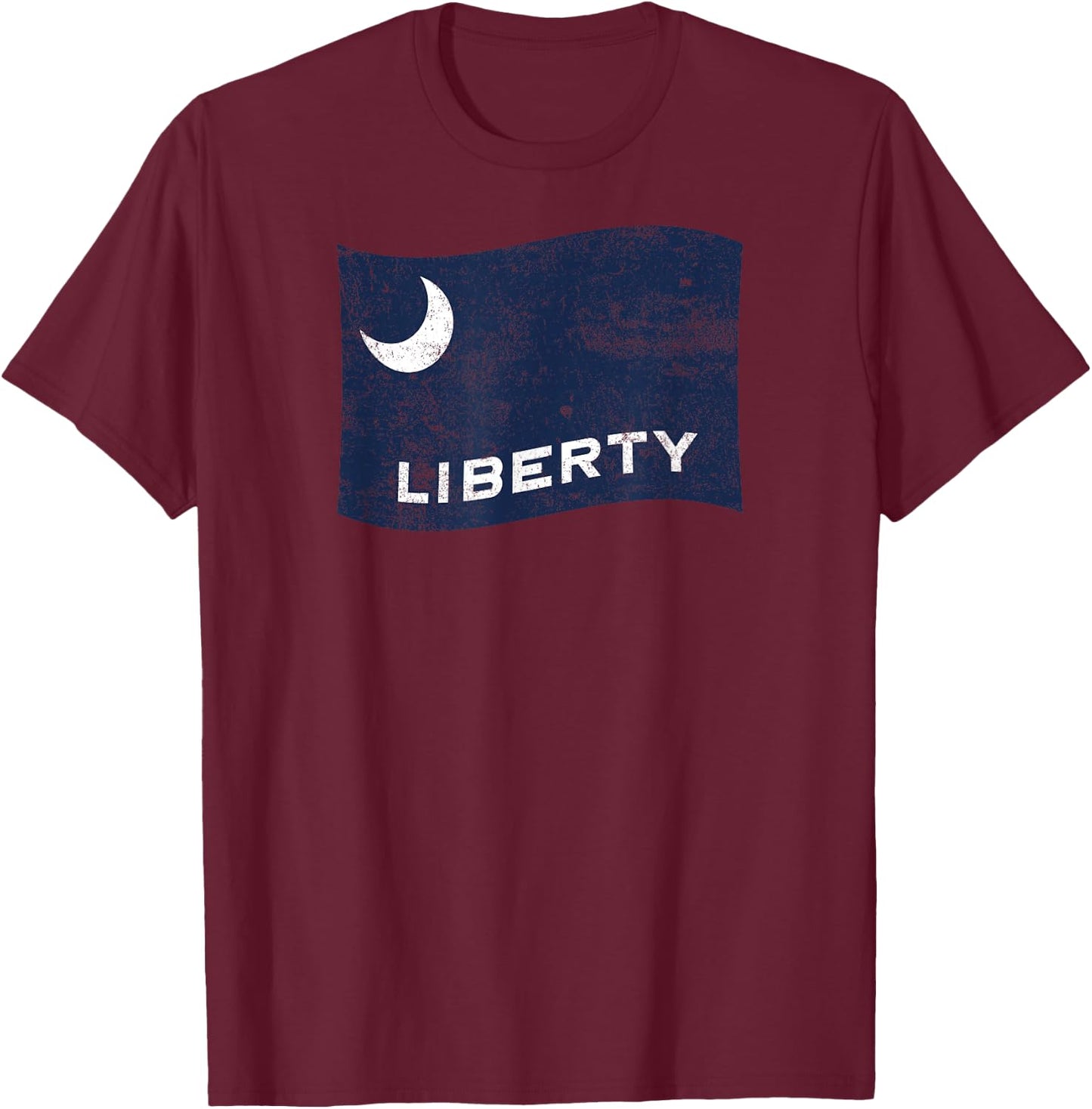 Moultrie Flag – Liberty American History Patriotic T-Shirt - T-Shirt | Maroon