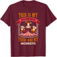 This is My Circus and These are My Monkeys Carnival T-Shirt - T-Shirt | Maroon