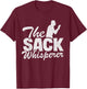 The Sack Whisperer Bean Bag Toss Funny Corn Hole T-Shirt - T-Shirt | Maroon