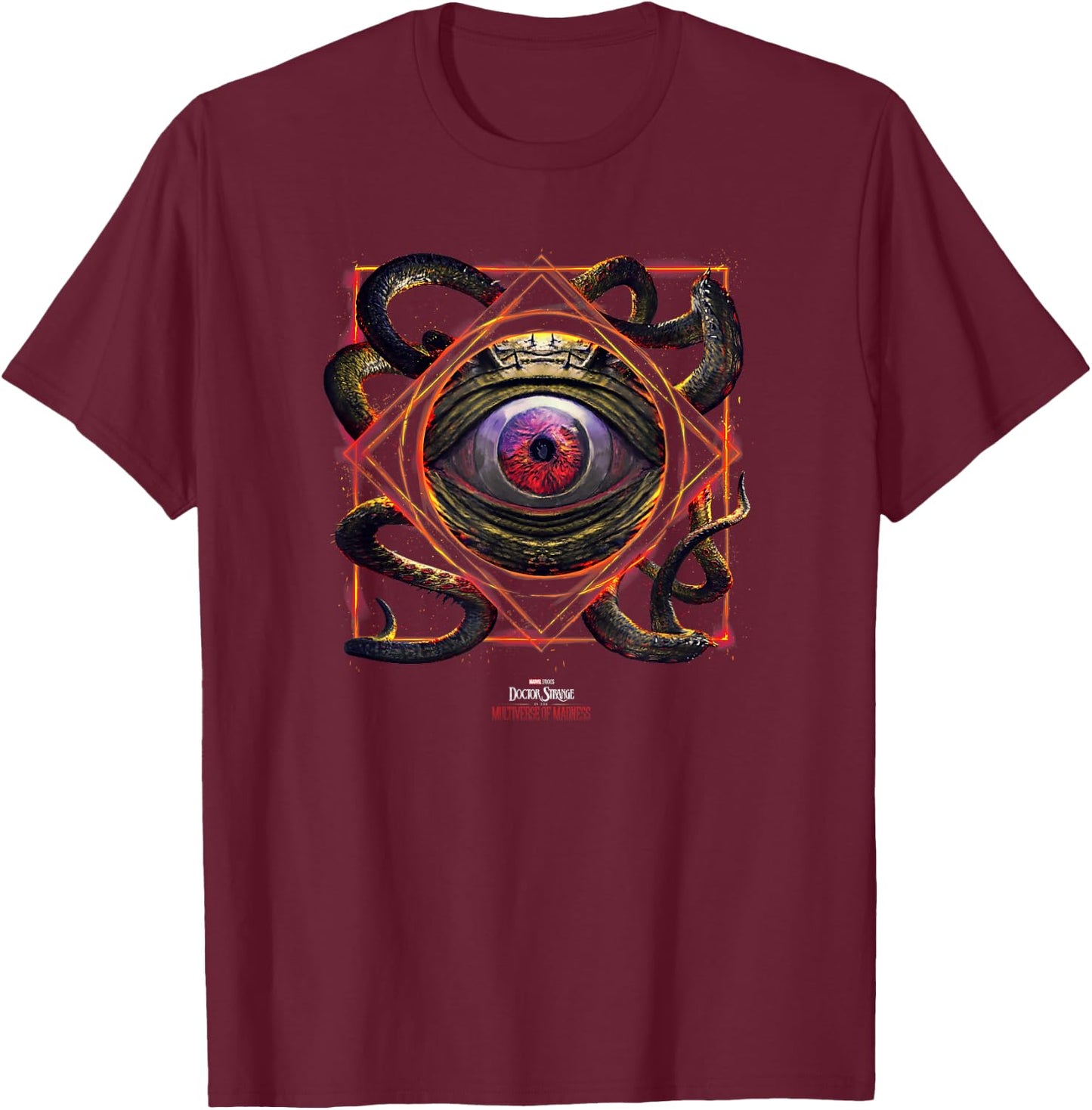 Marvel Doctor Strange In The Multiverse Of Madness Big Eye T-Shirt - T-Shirt | Maroon