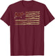 Bacon Flag Pig Vintage T-Shirt - T-Shirt | Maroon