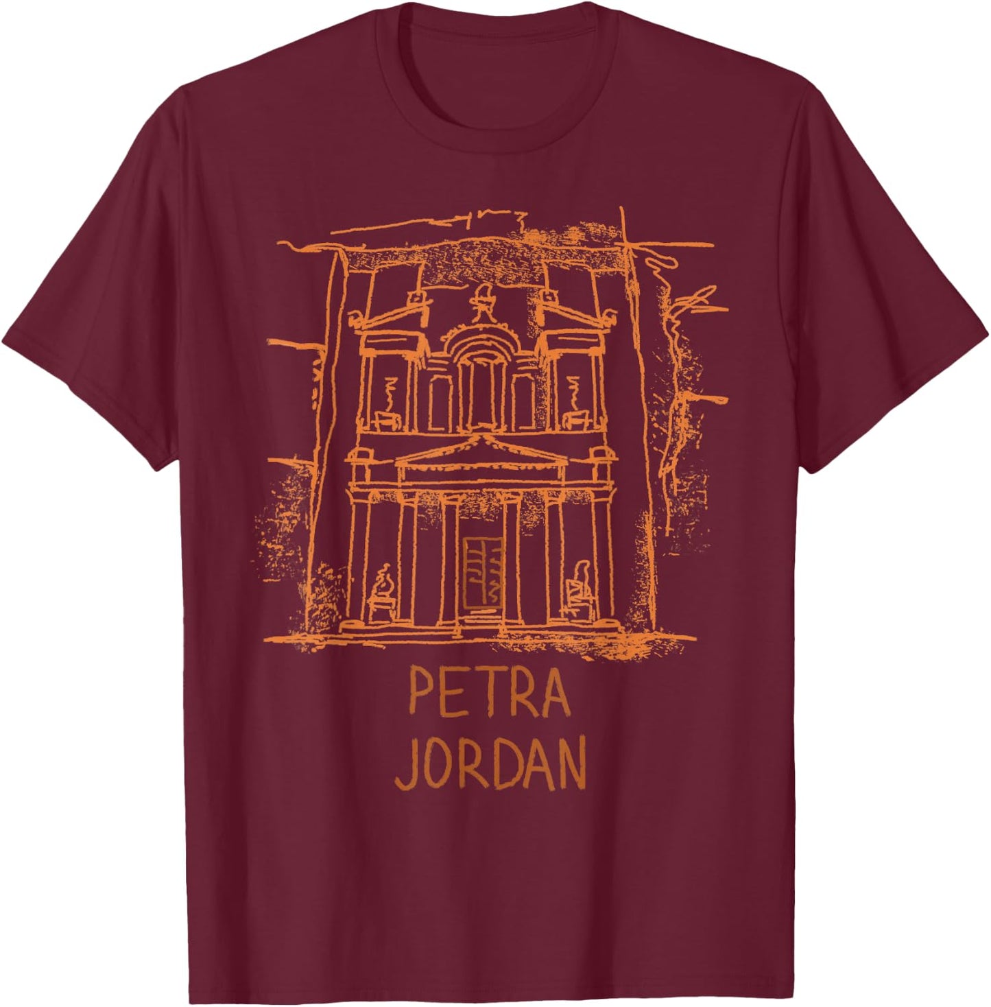 Petra Jordan T-Shirt - T-Shirt | Maroon
