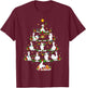 Flamenco Dance Lover Xmas Lighting Flamenco Christmas Tree T-Shirt - T-Shirt | Maroon