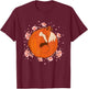 Sleeping Fox - Zookeeper Wildlife Animal Lover T-Shirt - T-Shirt | Maroon