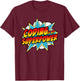 Coding Is My Superpower | Comic Coder HTML Programmer Geek T-Shirt - T-Shirt | Maroon