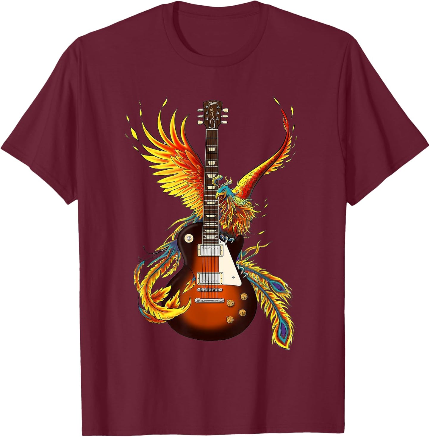 Guitar men, guitar kids, girls guitar, guitar shirt for kids T-Shirt - T-Shirt | Maroon
