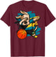 Dabbing Dog Bahamas Basketball Fans Jersey Bahamian Sports Women Kids T-Shirt - T-Shirt | Maroon