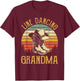 Women Line Dance Grandma Dancing Dancer Country Music T-Shirt - T-Shirt | Maroon