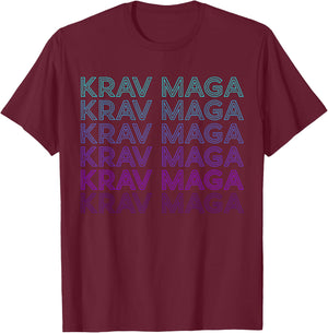 Krav Maga Retro T-Shirt - T-Shirt | Maroon