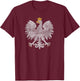 Poland Flag Cool Polska Flaga Vintage Polish Eagle Women Men T-Shirt - T-Shirt | Maroon