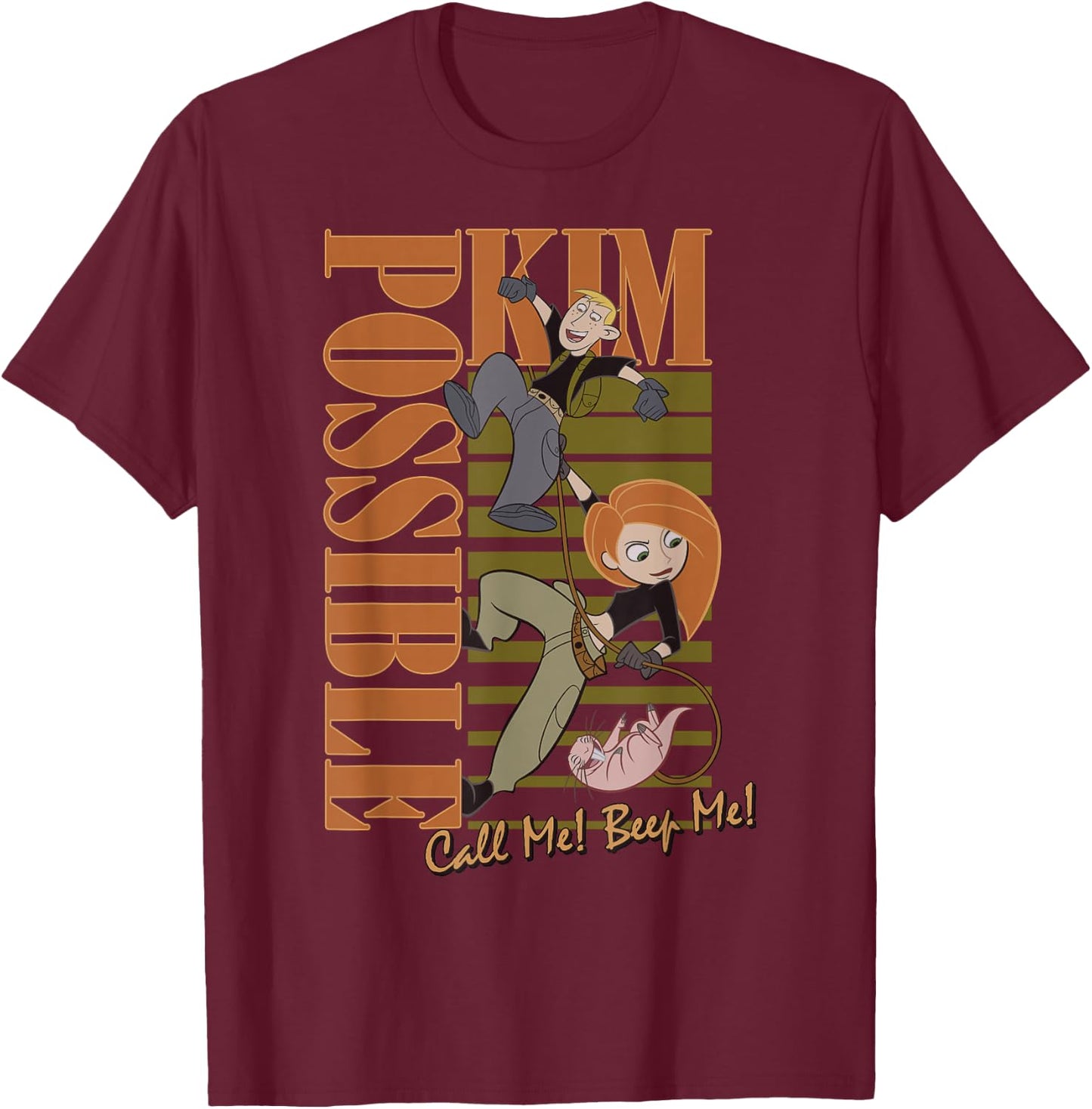 Disney Kim Possible Group Shot Poster T-Shirt - T-Shirt | Maroon