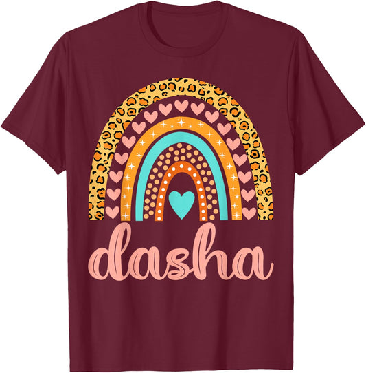 Dasha Dasha Name Birthday Shirt Gift T-Shirt - T-Shirt | Maroon
