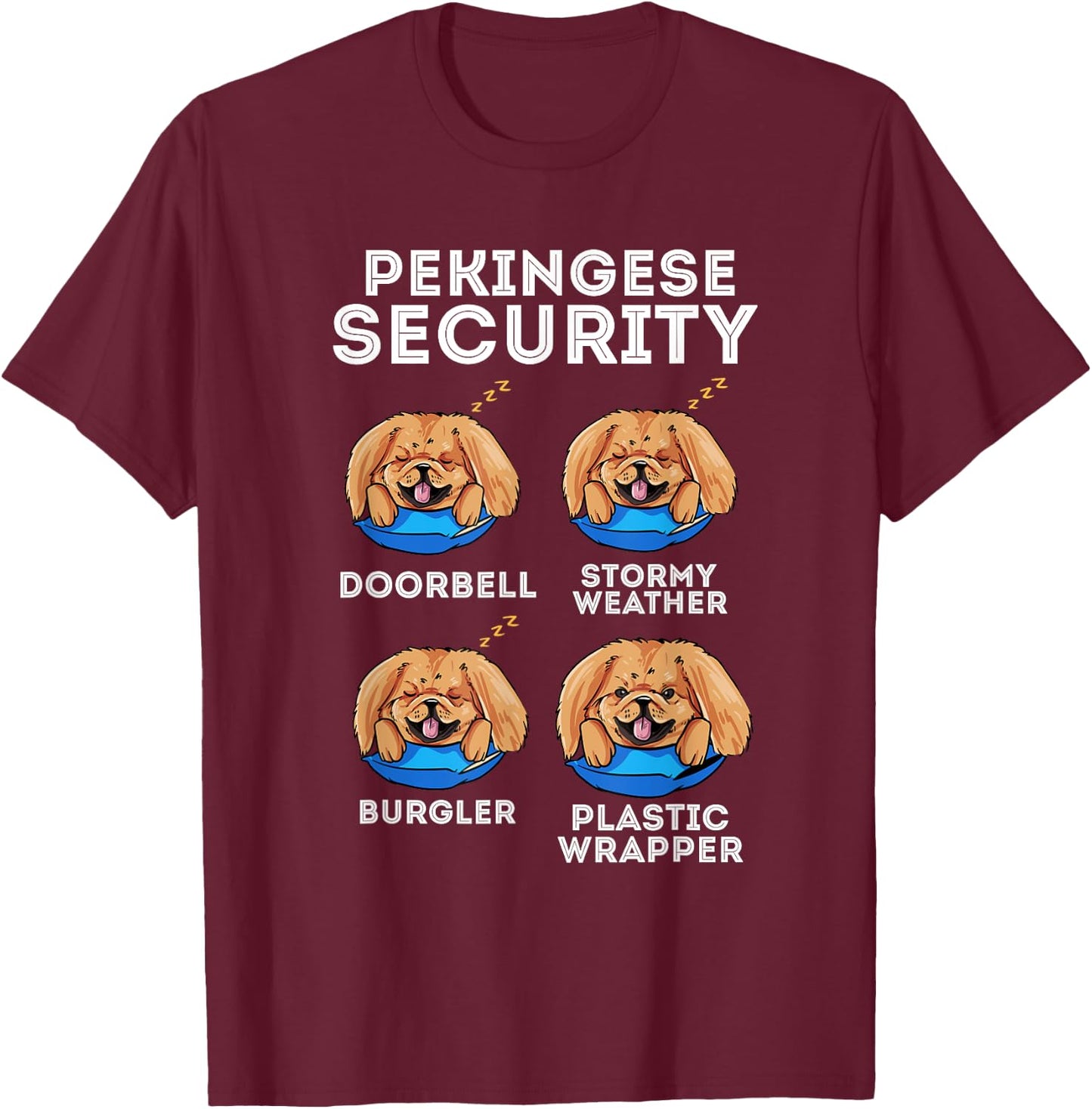 Pekingese Dog Owner Gift - I Love My Pekingese Dog T-Shirt - T-Shirt | Maroon