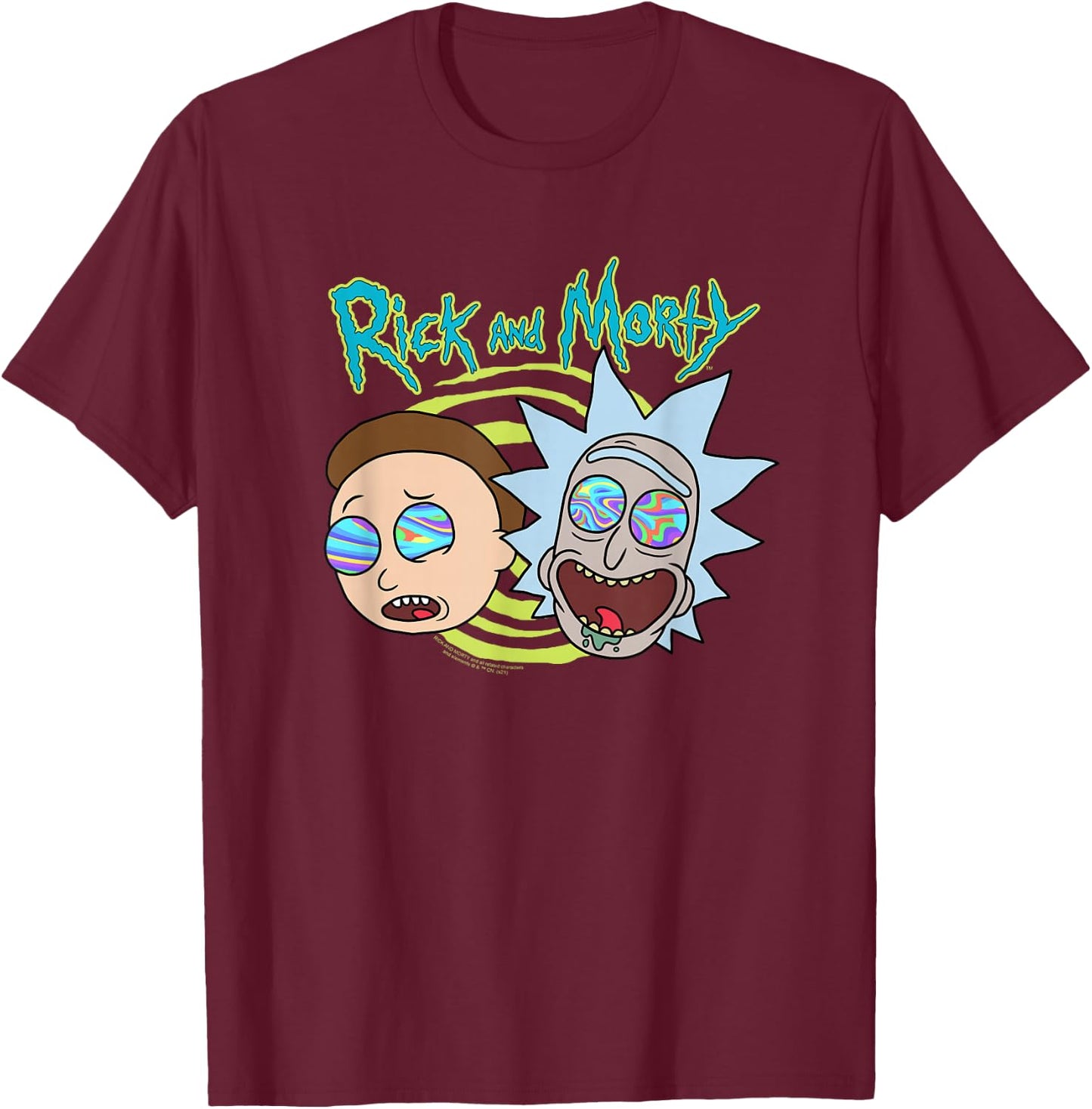 Rick and Morty Blown Minds T-Shirt - T-Shirt | Maroon