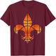 Basketball Mardi Gras Boys Men Catcher Fleur-de-lis Funny T-Shirt - T-Shirt | Maroon