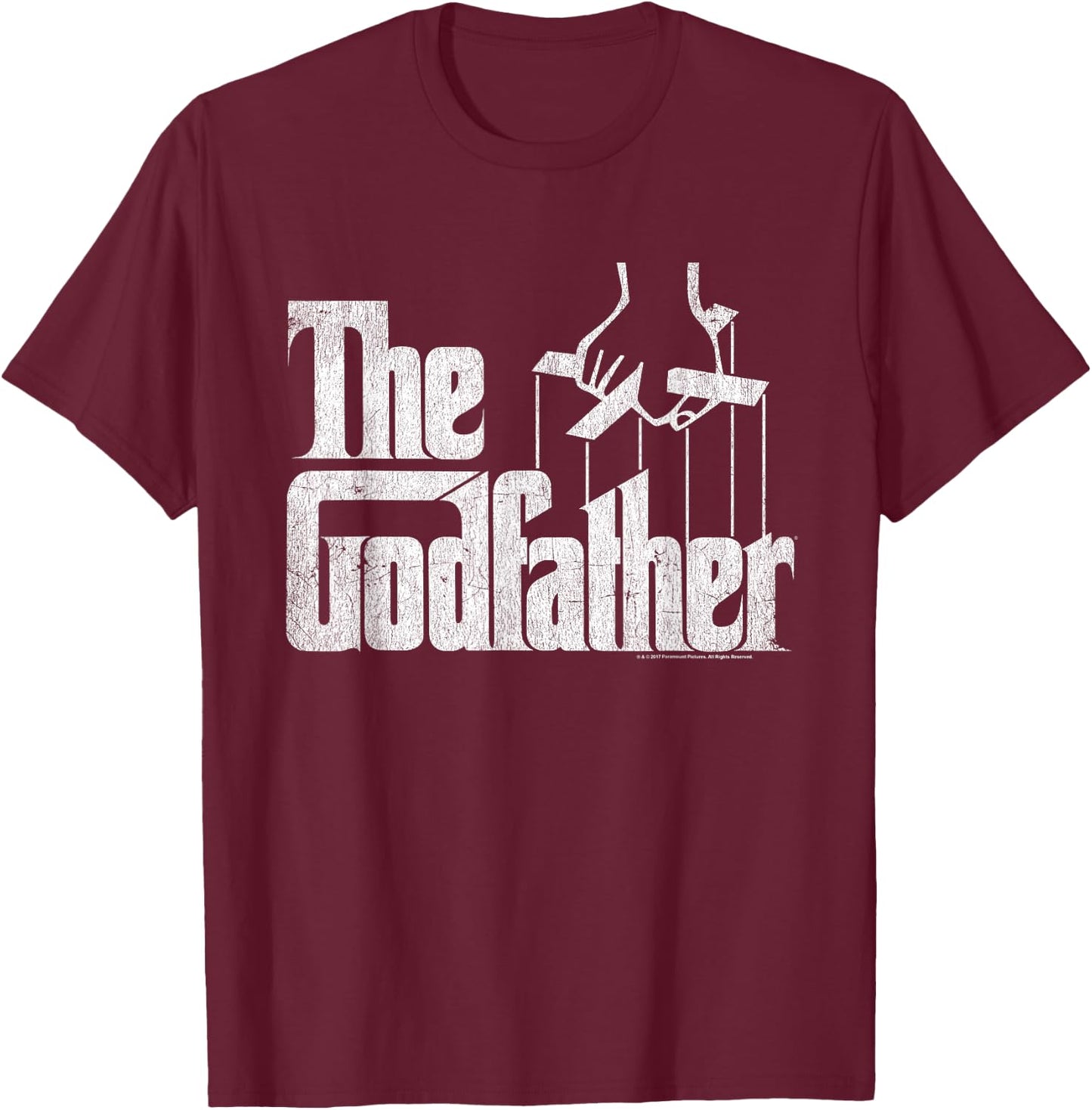 The Godfather - Black, Small, -Adults, Short Sleeve, , Regular Fit, Classic, Themed T-Shirt - T-Shirt | Maroon