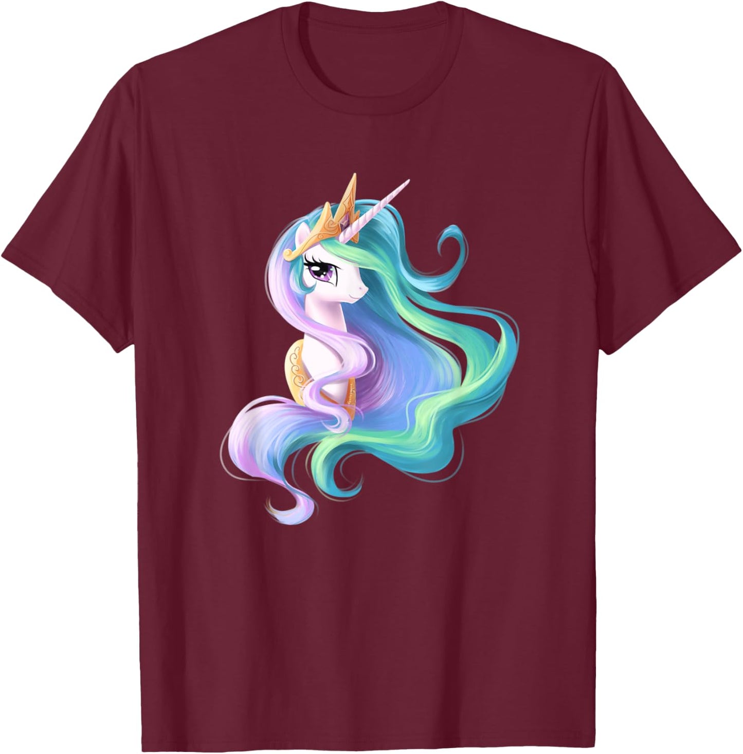 Princess Celestia Unicorn Perfect Unicorn Gift T-Shirt - T-Shirt | Maroon