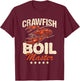 Crawfish Boil Master Vintage Funny Gift T-Shirt - T-Shirt | Maroon