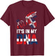 IT'S IN MY DNA Dominican Republic Flag Pride T-Shirt - T-Shirt | Maroon