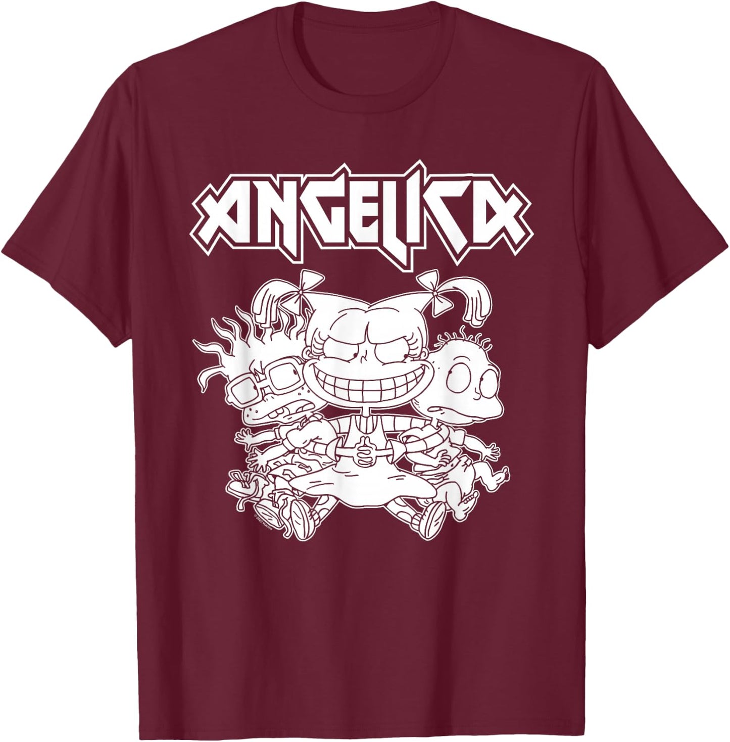 Rugrats Angelica Pickles Rocks T-Shirt - T-Shirt | Maroon