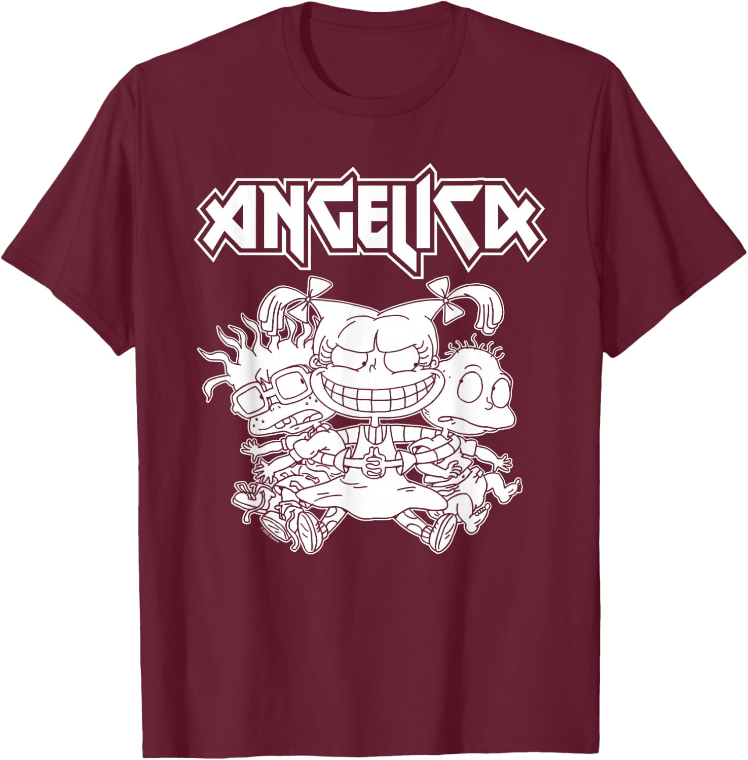 Rugrats Angelica Pickles Rocks T-Shirt - T-Shirt | Maroon