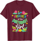 Brother of the Birthday Girl shirt Aloha Hawaii Party 1st T-Shirt - T-Shirt | Maroon