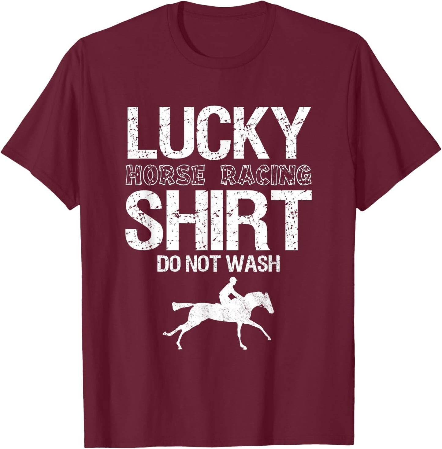 Betting Horse Races T-Shirt - T-Shirt | Maroon