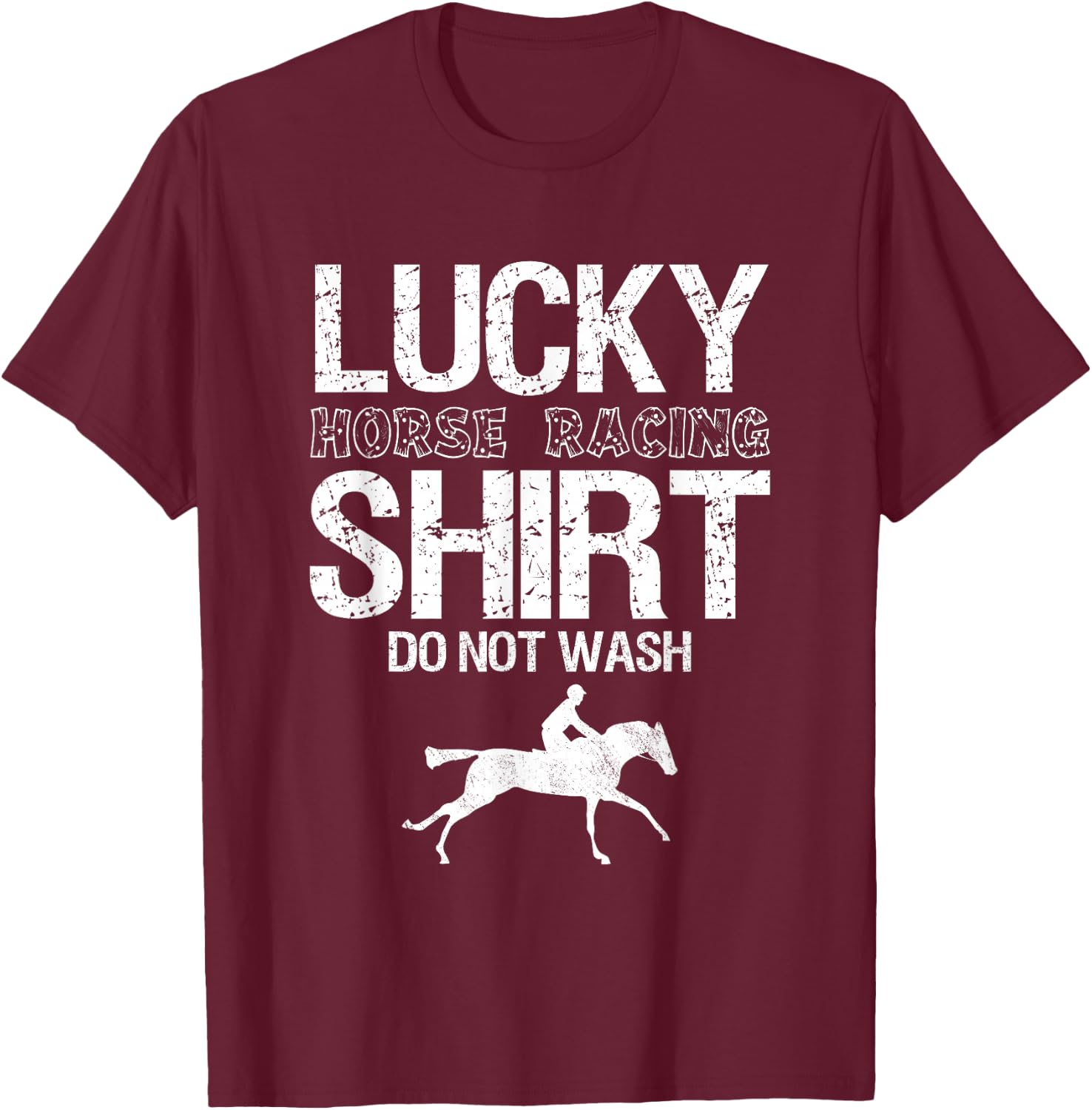 Betting Horse Races T-Shirt - T-Shirt | Maroon