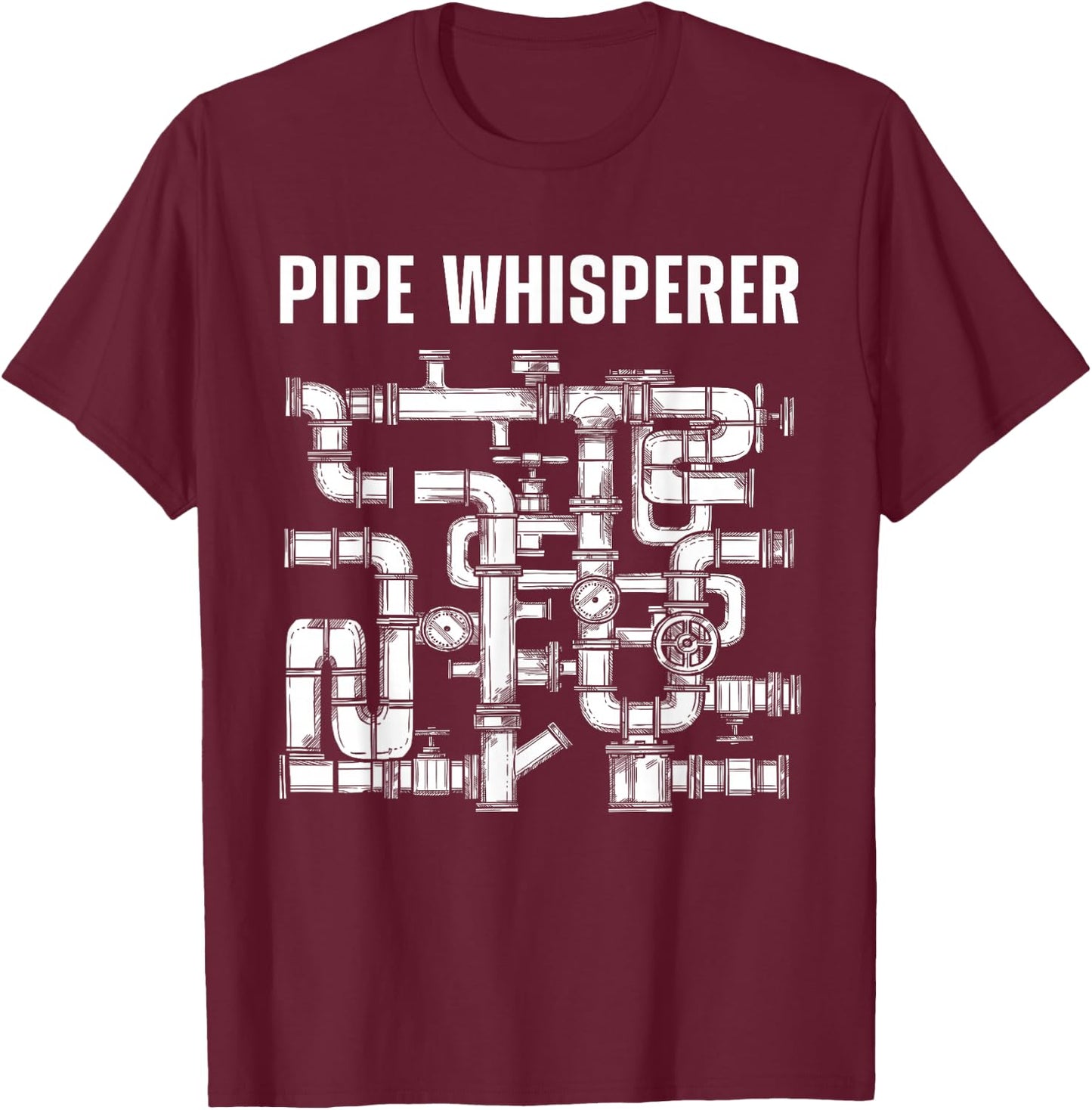 Best Plumber Art Women Plumbing Gag Novelty Plumber T-Shirt - T-Shirt | Maroon