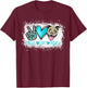 Peace Love Pitties Pitbull Lover Pet Owner Fur Mama Dog Mom Women T-Shirt - T-Shirt | Maroon