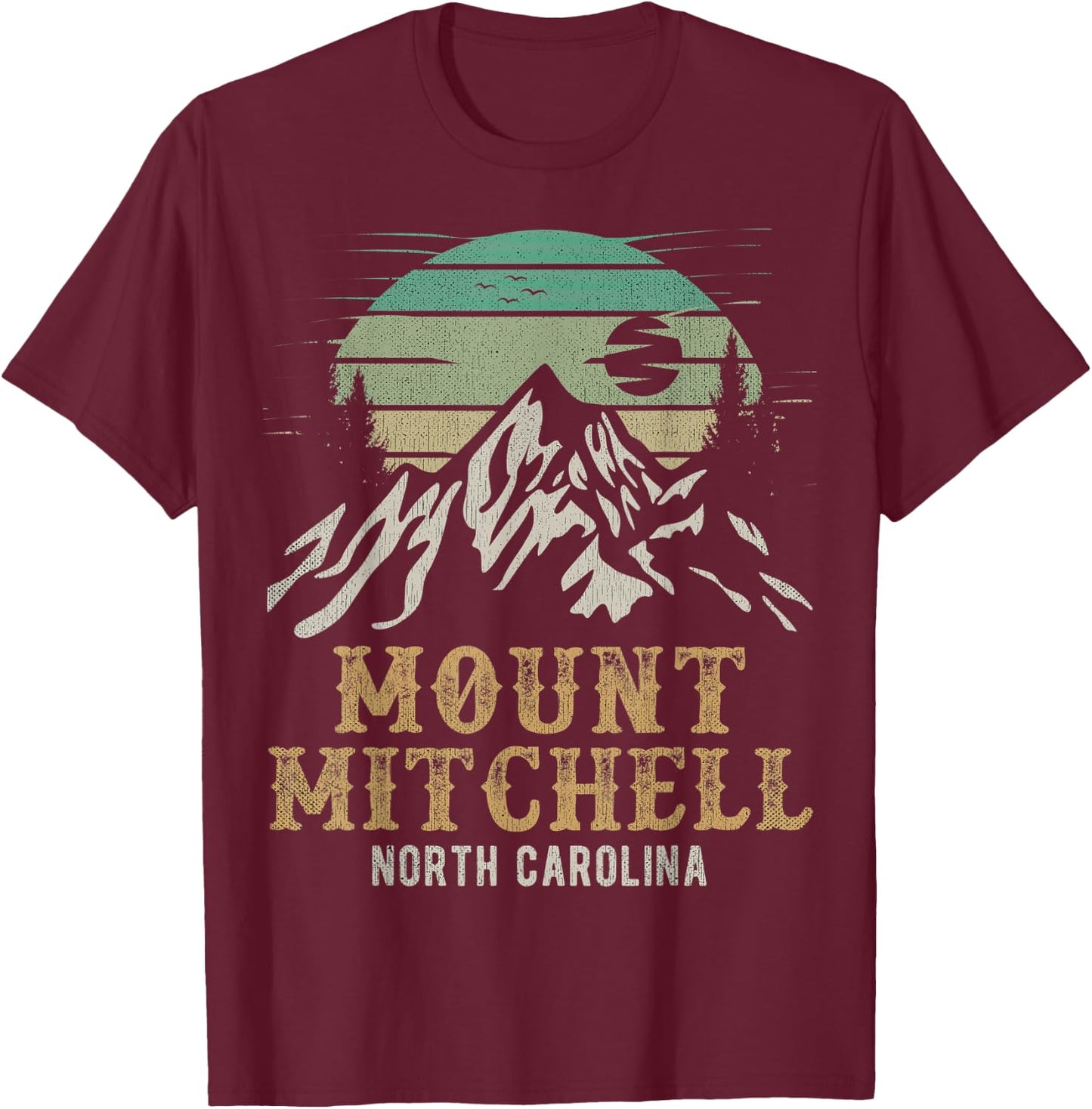 Mount Mitchell State Park Merchandise Hiking Mount Mitchell T-Shirt - T-Shirt | Maroon