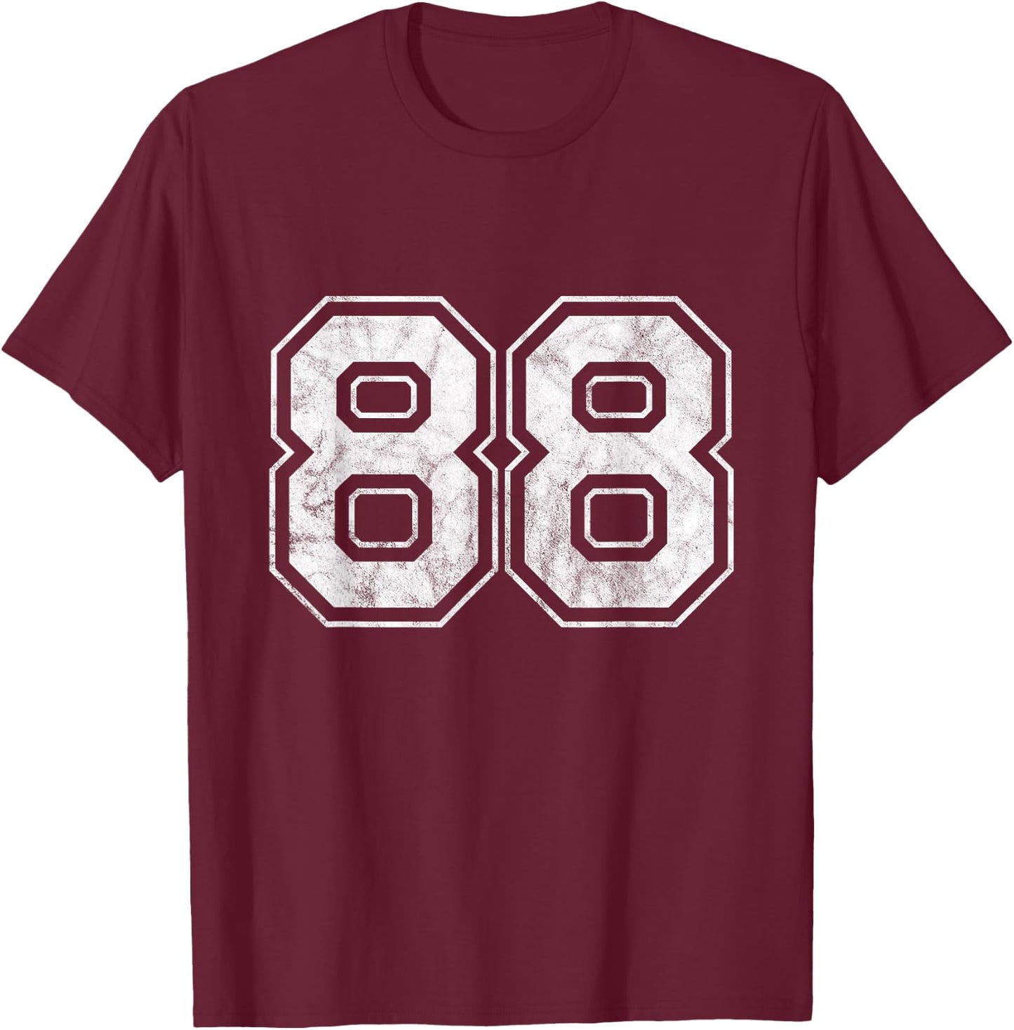 Number 88 T-Shirt - T-Shirt | Maroon