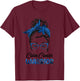 Colon Cancer Warrior Messy Bun Survivor Believe Women Girls T-Shirt - T-Shirt | Maroon