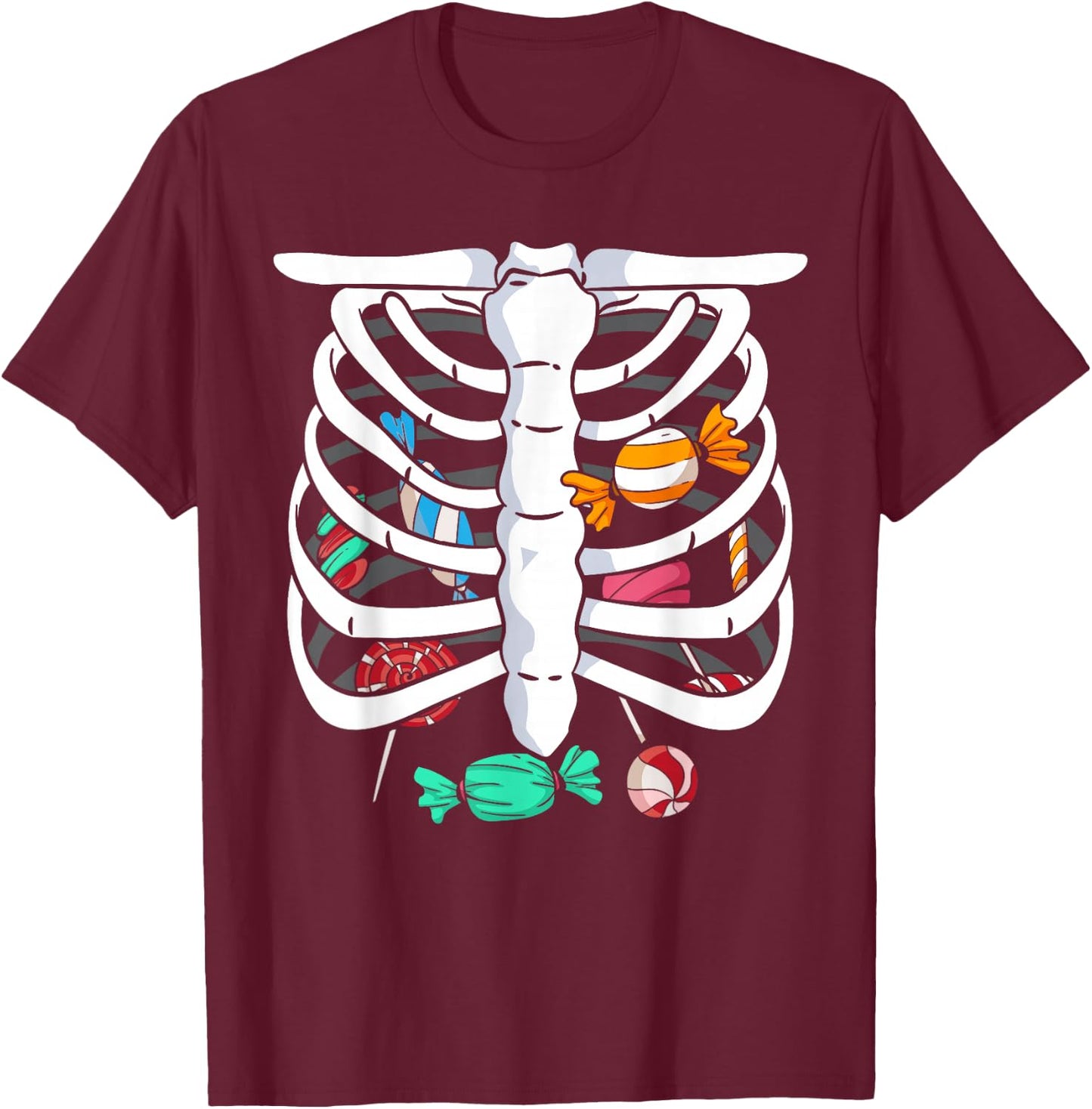 Cute Candy Sweet Sugar Lollipop Dessert Foodie Candies T-Shirt - T-Shirt | Maroon