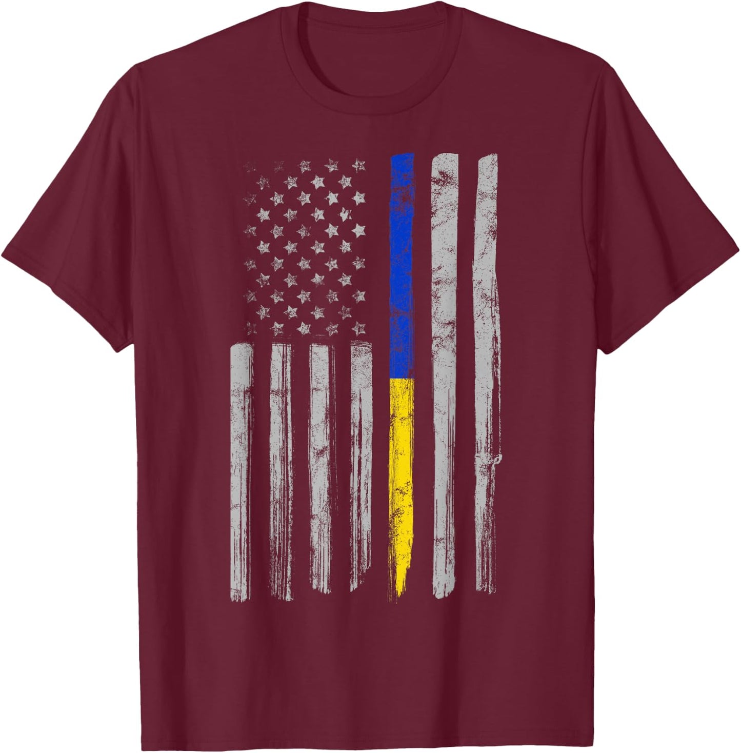 Gold Blue Line 911 Police Dispatcher First Responder T-Shirt - T-Shirt | Maroon
