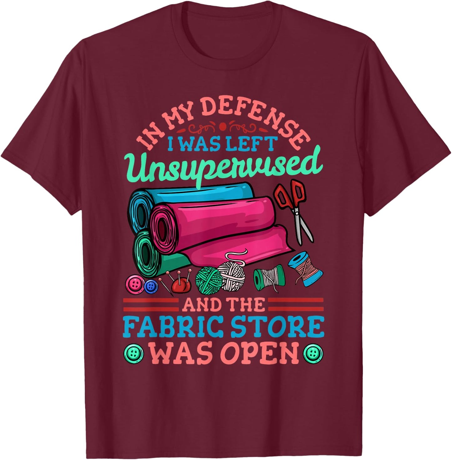 Quilting Quilter Sewing T-Shirt - T-Shirt | Maroon
