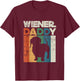 Wiener Sausage Daddy Funny Dachshund Owner Puppy Father T-Shirt - T-Shirt | Maroon