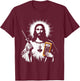 Jesus Electrician - Funny Christian Religious Electrician T-Shirt - T-Shirt | Maroon