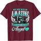 God made my father an angel truck driver father T-Shirt - T-Shirt | Maroon