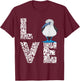 Blue Footed Boobies Tropical Sea Bird Boobies Lovers Love T-Shirt - T-Shirt | Maroon