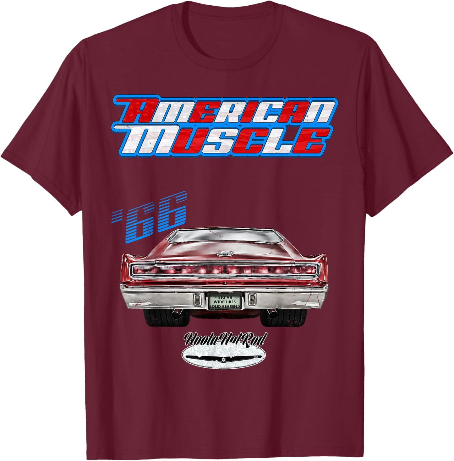 1966 Charger,Super Bee,Hot Rod,Muscle Car,Magnum,Wedge,R/T T-Shirt - T-Shirt | Maroon