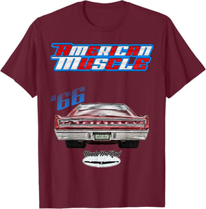 1966 Charger,Super Bee,Hot Rod,Muscle Car,Magnum,Wedge,R/T T-Shirt - T-Shirt | Maroon
