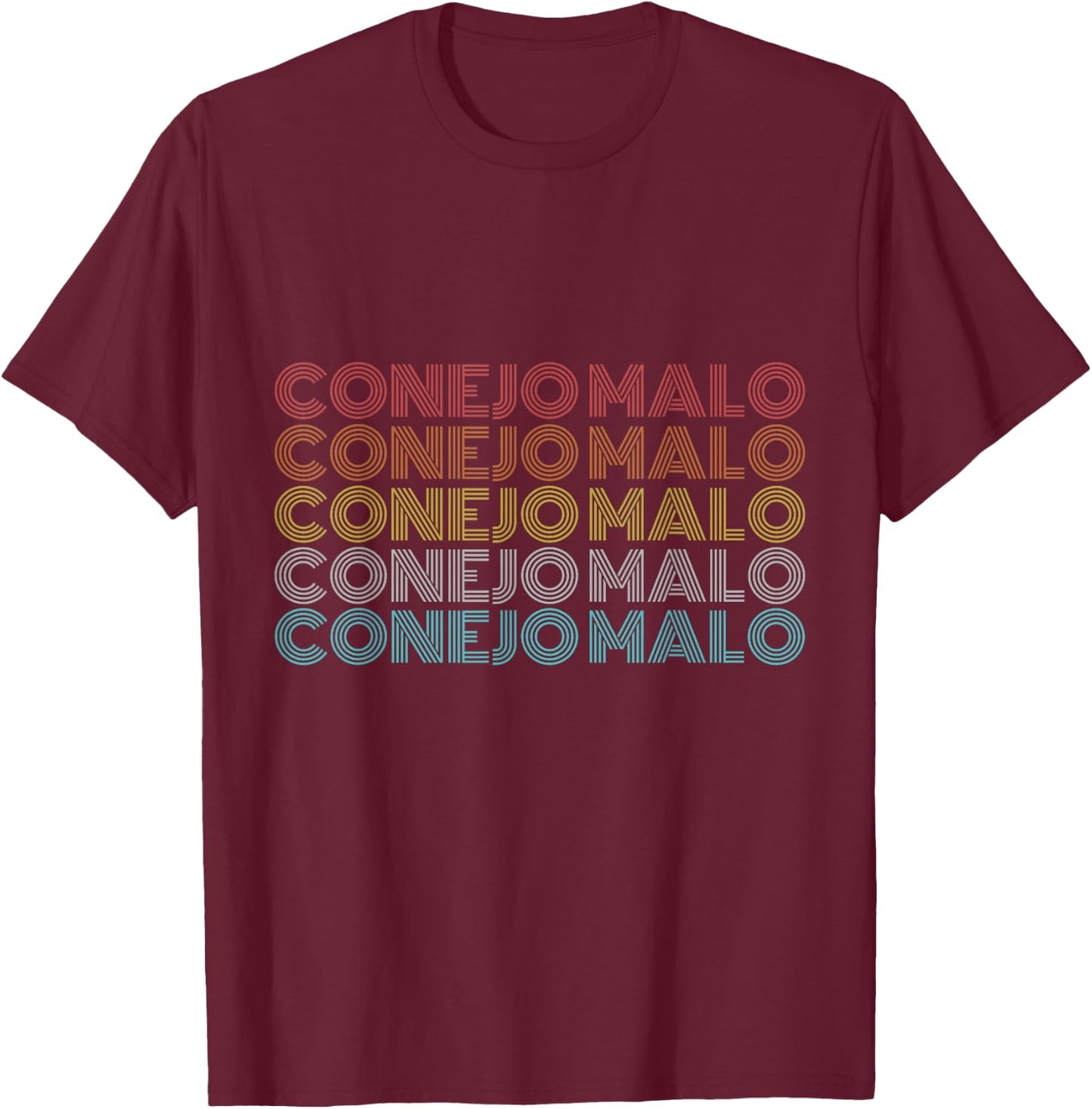 Retro Vintage Conejo Malo T-Shirt - T-Shirt | Maroon