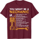 You Might Be A Mechanic If Funny Mechanic Gifts T-Shirt - T-Shirt | Maroon