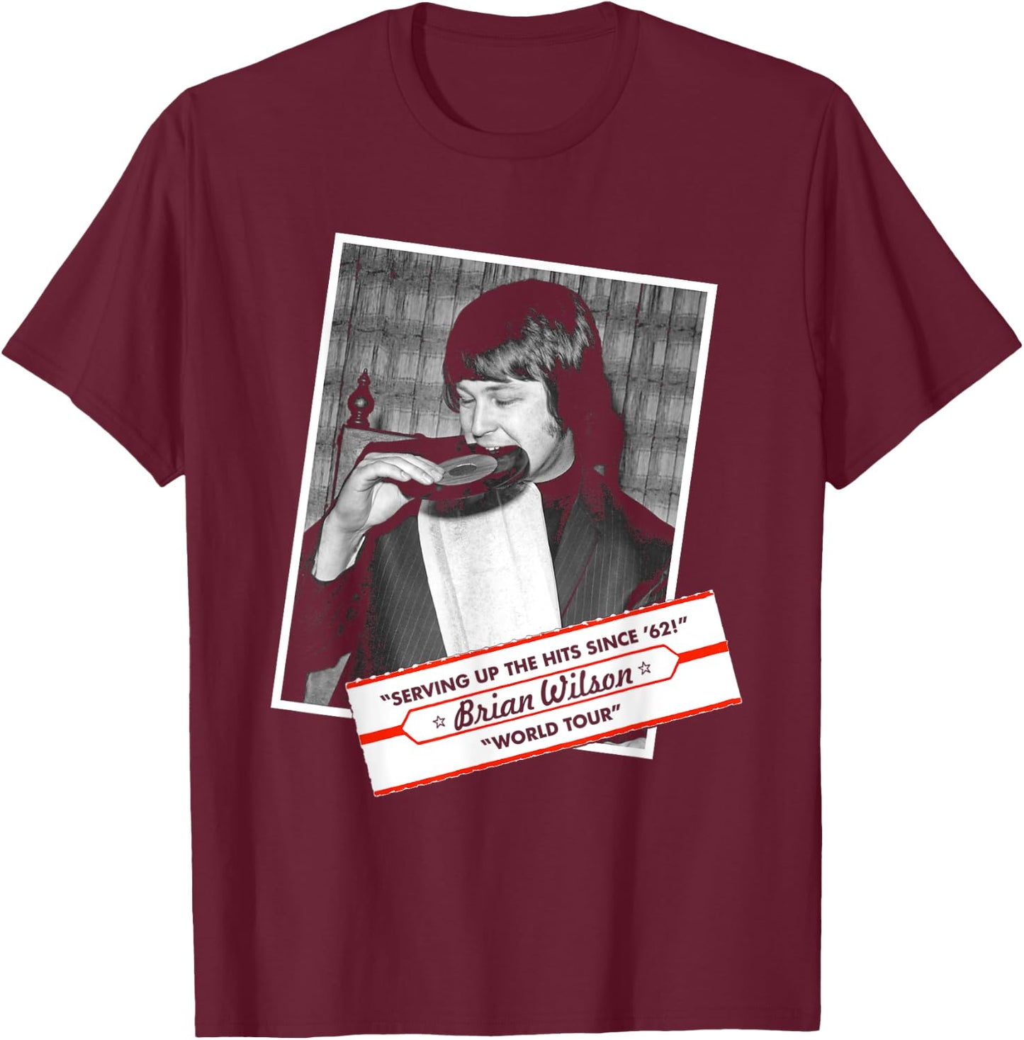 Brian Wilson – Serving Up Hits T-Shirt - T-Shirt | Maroon