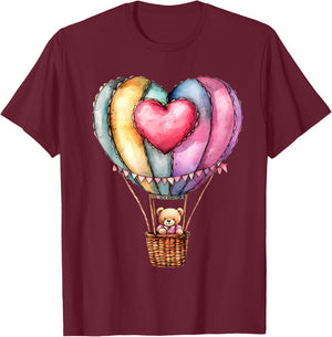 Hot Air Balloon Ride Festival Hot Air Ballooning T-Shirt - T-Shirt | Maroon