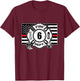 6th Birthday Firefighter Fire Truck 6 Year Old T-Shirt - T-Shirt | Maroon