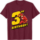 Kids The Flash 3rd Birthday T-Shirt - T-Shirt | Maroon