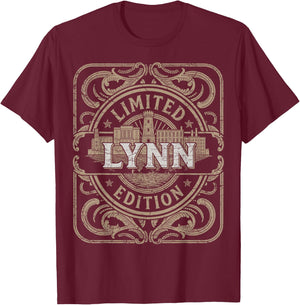 Lynn Vintage Lynn Massachusetts T-Shirt - T-Shirt | Maroon