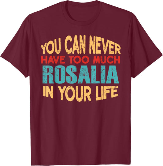 Funny Rosalia Personalised First Name Joke Item T-Shirt - T-Shirt | Maroon